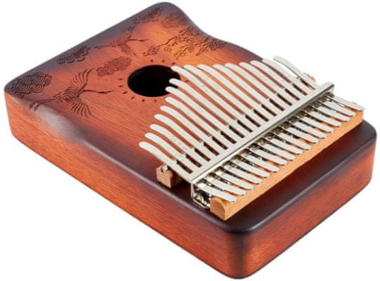 hudební nástroj kalimba Cega CKA01-GC ocelové plátky dřevěné tělo snadná hra krásný zvonivý zvuk 