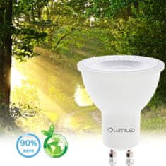 LUMILED LED žárovka GU10 PAR16 1,5W = 15W 135lm 6500K Studená bílá 120°