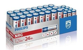 Levně Philips LR036G36W/10 baterie AA, AAA Alkaline NRG