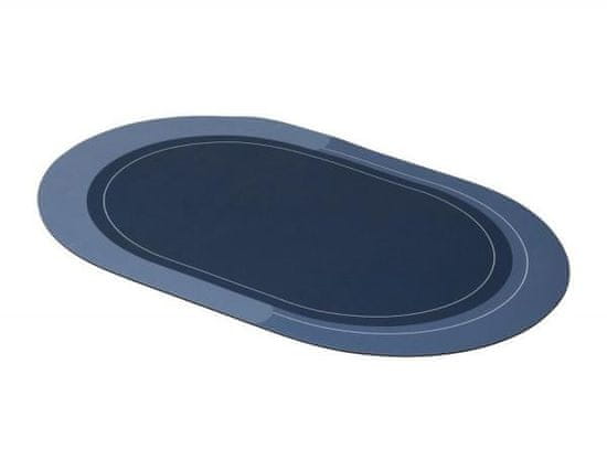 DURAplast Absorpční koupelnová předložka 50x80, CLEAN&DRY, ovál, modrá