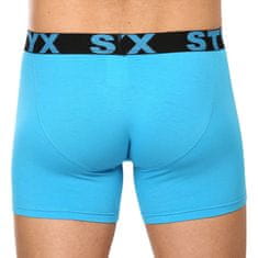 Styx 3PACK pánské boxerky long sportovní guma světle modré (3U1169) - velikost L