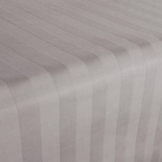Darymex Bambusovo-bavlněné saténové prostěradlo STRIPE GREY 160x240 Darymex jednobarevné šedé
