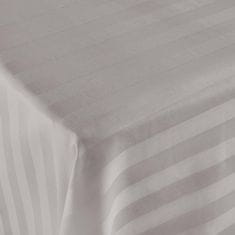 Darymex Bambusovo-bavlněné saténové prostěradlo STRIPE GREY 160x240 Darymex jednobarevné šedé