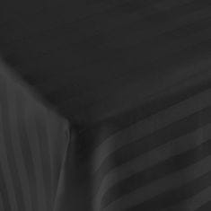 Darymex Bambusovo-bavlněné saténové prostěradlo STRIPE BLACK 220x260 Darymex jednobarevné černé