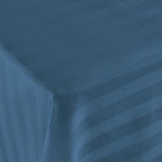 Darymex Bambusovo-bavlněné saténové prostěradlo STRIPE CORNFLOWER 160x240 Darymex monochromatická chrpa
