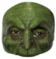 MojeParty Maska stará čarodějnice zelená