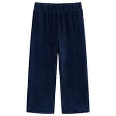Vidaxl Dětské manšestrové kalhoty námořnicky modré 92