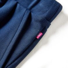 Vidaxl Dětské kalhoty s širokými nohavicemi námořnicky modré 92