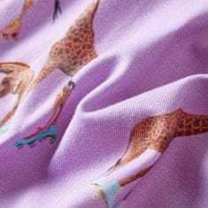 Vidaxl Dětská sukně potisk žirafy lila 92