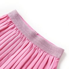 Vidaxl Dětská plisovaná sukně růžová 92