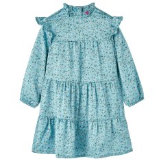 Greatstore Dětské šaty s dlouhým rukávem modré 116
