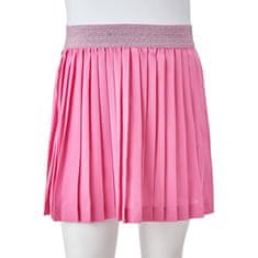 Vidaxl Dětská plisovaná sukně růžová 116
