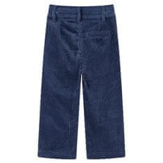 Greatstore Dětské manšestrové kalhoty námořnicky modré 140