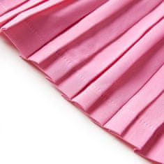 Vidaxl Dětská plisovaná sukně růžová 116