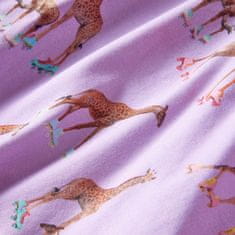 Greatstore Dětská sukně potisk žirafy lila 128