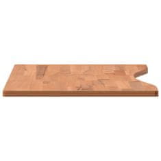 Greatstore Deska psacího stolu 80 x (36–40) x 1,5 cm masivní bukové dřevo