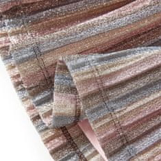 Vidaxl Dětská plisovaná sukně se třpytkami hnědá a růžová 104