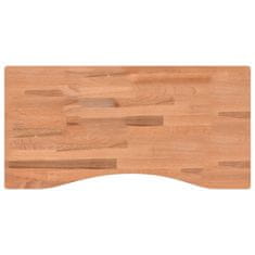 Vidaxl Deska psacího stolu 80 x (36–40) x 2,5 cm masivní bukové dřevo