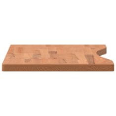 shumee Deska psacího stolu 80 x (36–40) x 2,5 cm masivní bukové dřevo