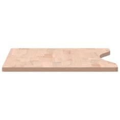 shumee Deska psacího stolu 80 x (36–40) x 1,5 cm masivní bukové dřevo