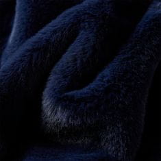 shumee Dětský kabát umělá kožešina námořnicky modrý 116