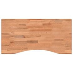 shumee Deska psacího stolu 80 x (36–40) x 4 cm masivní bukové dřevo