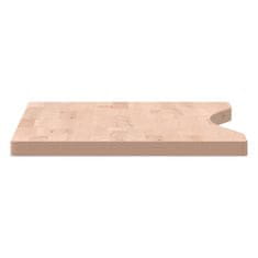 Greatstore Deska psacího stolu 80 x (36–40) x 2,5 cm masivní bukové dřevo
