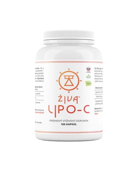 Živa Živa LIPO-C - Vitamin C, 500 mg, 120 kapslí