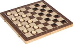 Goki Dřevěné šachy 2v1 magnetické