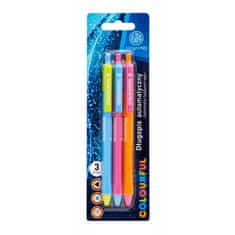 Astra 3ks - ASTRAPEN Colorful, Kuličkové pero 0,6mm, modré, blistr, mix barev, 201022017