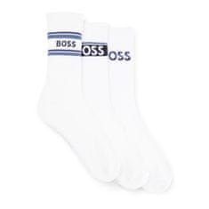 BOSS 3PACK ponožky bílé (50502027 100) - velikost uni