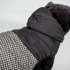 Duvo+ zimní bunda s kapucí pro psy XL 70cm pepita