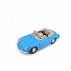 BBurago BB12025BLU 1:18 Porsche 356B Cabriolet 1961 modrá