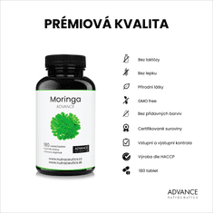 Advance nutraceutics ADVANCE Moringa 180 tablet - koncentrovaný silný extrakt 10:1