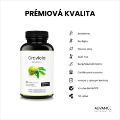 Advance nutraceutics ADVANCE Graviola 90 tablet - koncentrovaný silný extrakt z plodů 4:1