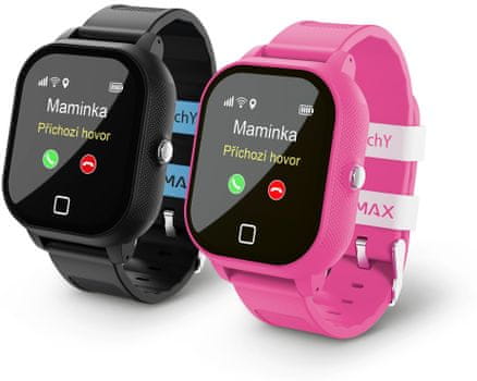 Detské chytré hodinky LAMAX WatchY3 450mah krytie IP67 sprievodná aplikácia Android aj iOS wifi lokalizácia v reálnom čase bezpečnostné zóny dotykový displej bezpečie detí farebný dotykový displej odolné chytré hodinky pre deti notifikácie z telefónu sprievodné aplikácie upozornenie pohybu