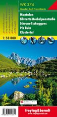 Freytag & Berndt WK 374 Montafon, Silvretta High Alpine Road, Schruns-Tschagguns, Piz Buin, Klostertal 1:50 000 / turistická mapa