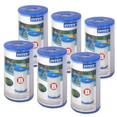 EcoToys Intex kartušové filtrační vložky typu B | 6 ks