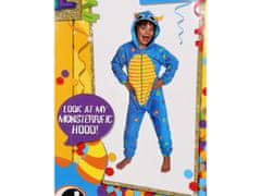 sarcia.eu Monster Puntíkaté jednodílné fleecové pyžamo, dětské onesie s kapucí 3-4 let 98/104 cm