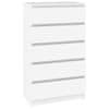 Zásuvková skříňka bílá 60 x 36 x 103 cm kompozitní dřevo