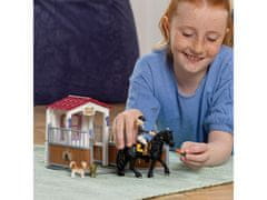 sarcia.eu SLH42437 Schleich Horse Club - Horse box, stáj pro koně Tori & Princess 5+ 
