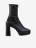 Černé dámské kožené kotníkové boty na podpatku Högl Cora 42