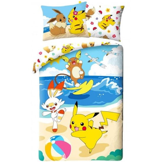 Halantex Bavlněné ložní povlečení Pokémoni na pláži