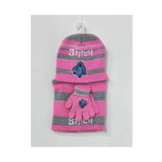 Disney Dívčí zimní souprava Stitch, růžová/šedá