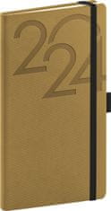 AJAX Diář 2024: - zlatý, kapesní, 9 × 15,5 cm