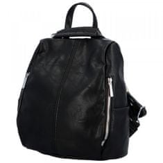 Paolo Bags Módní dámský koženkový kabelko/batoh Litea, černá