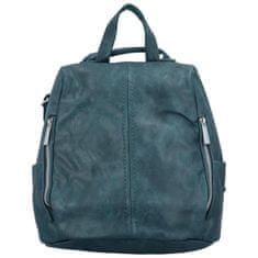Paolo Bags Módní dámský koženkový kabelko/batoh Litea, tmavší modrá