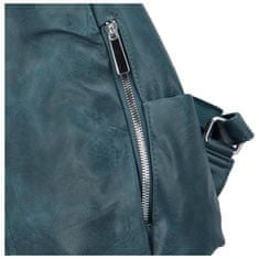 Paolo Bags Módní dámský koženkový kabelko/batoh Litea, tmavší modrá