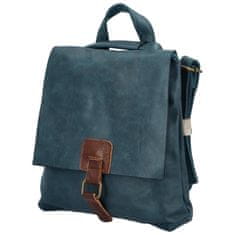 Paolo Bags Městský stylový koženkový batoh Enjoy, modrá