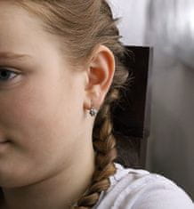 Beneto Slušivé dívčí náušnice s čirými zirkony AGUC3335-1